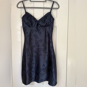 Minidress Satin Navy